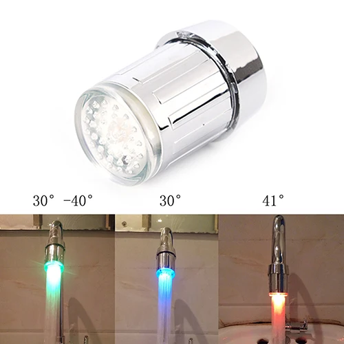 1pc 3 Color Temperature Controlled Change Color LED Water Faucet Light Glowing Shower Head Kitchen Tap Aerators
1pc 3 Color Temperature Controlled Change Color LED Water Faucet Light Glowing Shower Head Kitchen Tap Aerators