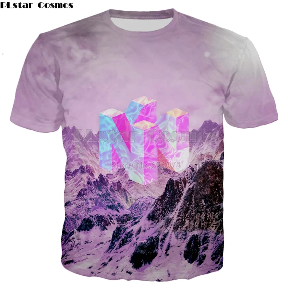 PLstar Cosmos 2018 summer Fashion T-shirt Nintendo 64 Vaporwave Snowy Mountain Collection game 3d Print Women Men t shirt
PLstar Cosmos 2018 summer Fashion T-shirt Nintendo 64 Vaporwave Snowy Mountain Collection game 3d Print Women Men t shirt
