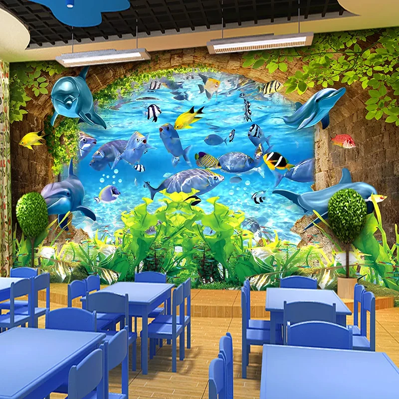 3D Wallpaper Modern Underwater World Dolphins Cartoon Kids Bedroom Murals Living Room Background Wall Painting Papel De Parede
3D Wallpaper Modern Underwater World Dolphins Cartoon Kids Bedroom Murals Living Room Background Wall Painting Papel De Parede