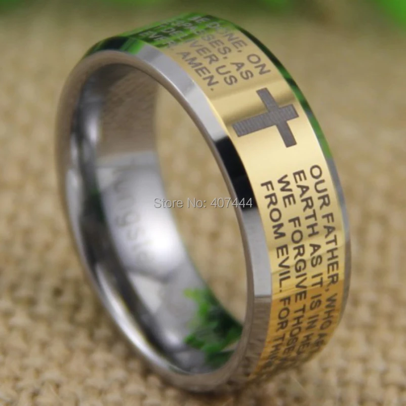 Free Shipping YGK JEWELRY Hot Sales 8MM The New Prayer's Design Men's Fashion Gold Bevel Tungsten Wedding Ring
Free Shipping YGK JEWELRY Hot Sales 8MM The New Prayer's Design Men's Fashion Gold Bevel Tungsten Wedding Ring