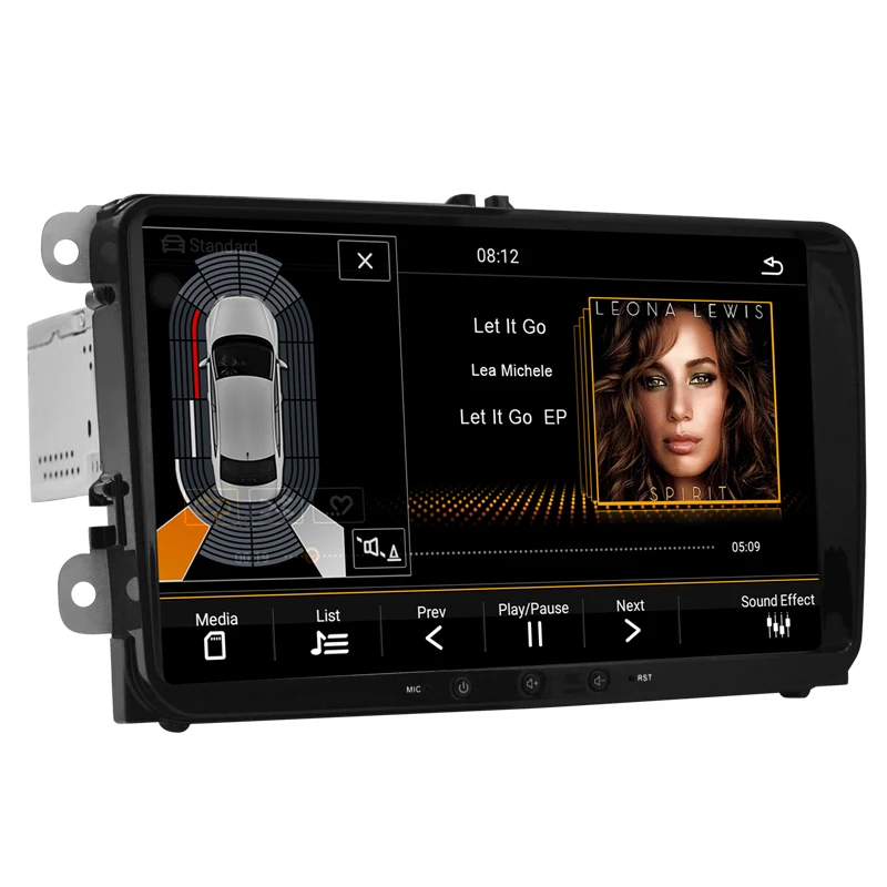 Автомобильный мультимедийный плеер DVD Android8.1 для Volkswagen/Golf/Polo/Tiguan/Passat/JCC/SEAT/leon/Skoda/EOS 8