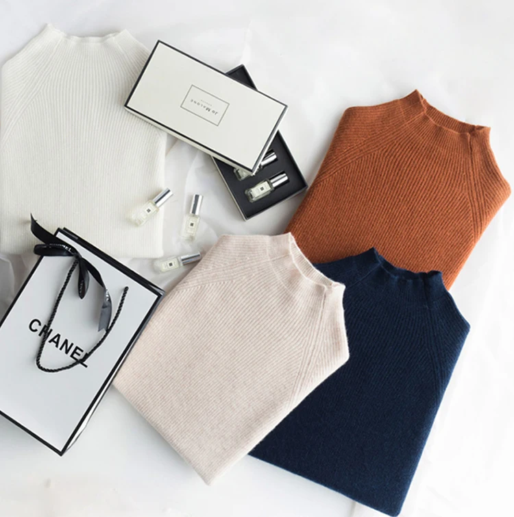 Thick Cashmere Pullovers Women Sweater Turtleneck Slimming Knitted Women cardigan blusas de inverno feminina Bottom Blouse
Thick Cashmere Pullovers Women Sweater Turtleneck Slimming Knitted Women cardigan blusas de inverno feminina Bottom Blouse