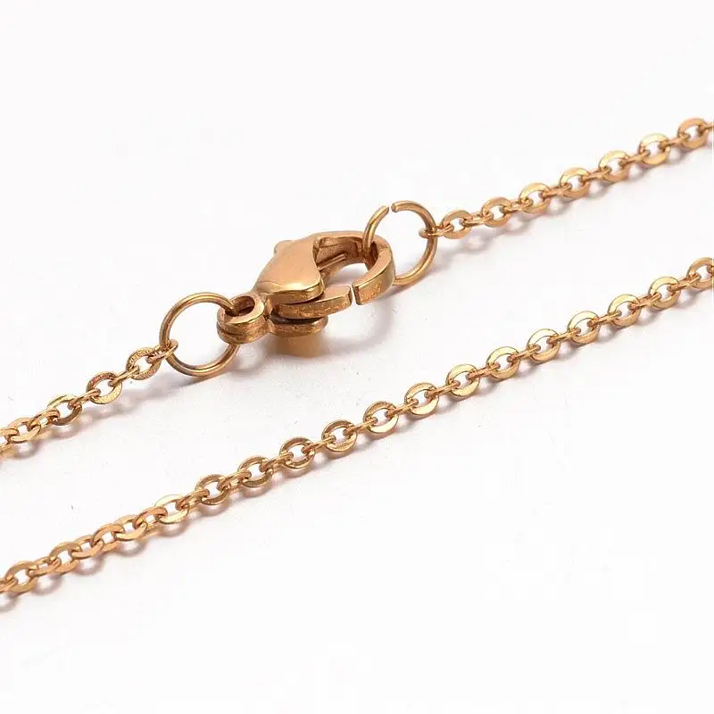 6Pcs Stainless Steel Cable Chain Necklaces Golden with Lobster Claw Clasp For Pendant Necklace Making, 17.7"(45cm)
6Pcs Stainless Steel Cable Chain Necklaces Golden with Lobster Claw Clasp For Pendant Necklace Making, 17.7"(45cm)