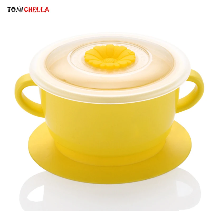 Infant Food Feeding Dishes Children Lid Training Bowls Baby Antiskid Sucker Tableware Non Slip Dinnerware With Handles T0520
Infant Food Feeding Dishes Children Lid Training Bowls Baby Antiskid Sucker Tableware Non Slip Dinnerware With Handles T0520