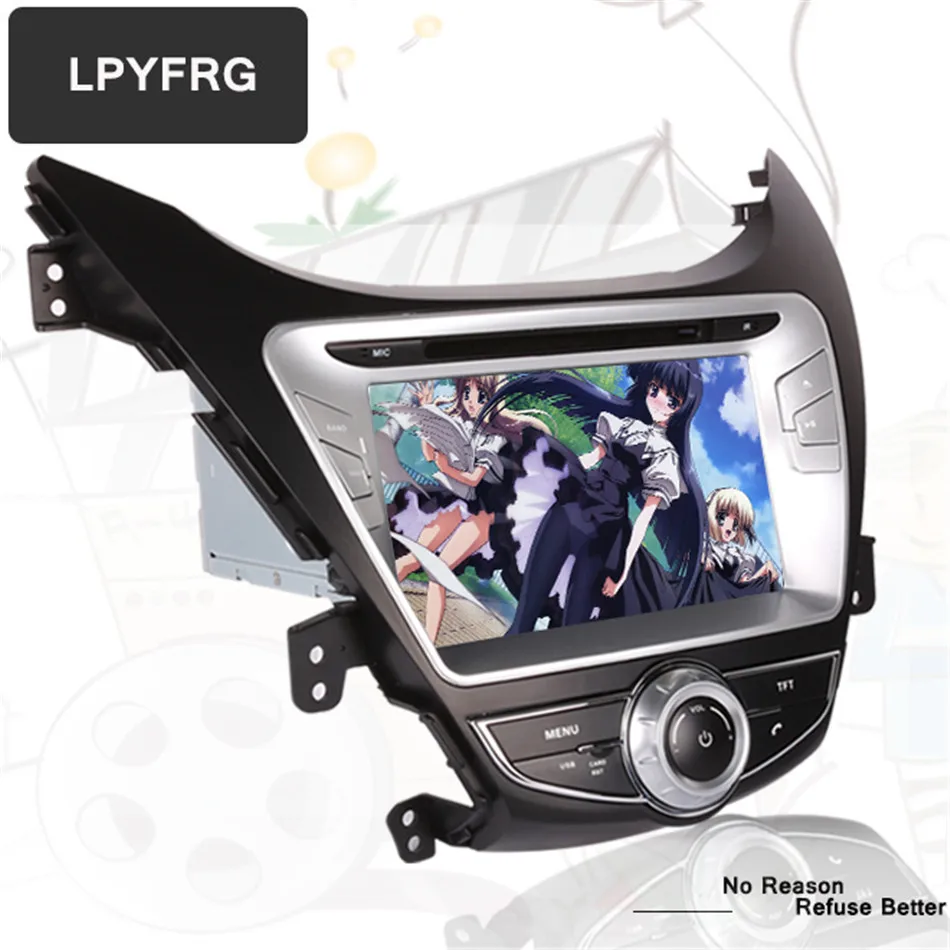 Мультимедийный плеер для Hyundai Elantra Avante I35 2011 2013 8 " ядер 4 Гб + 64 ГБ android 10 DVD GPS