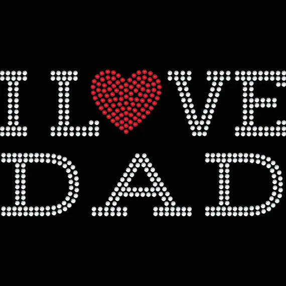 2pc/lot I love dad Hotfix Rhiestone Transfer iron on crystal transfers design applique patches for shirt
2pc/lot I love dad Hotfix Rhiestone Transfer iron on crystal transfers design applique patches for shirt