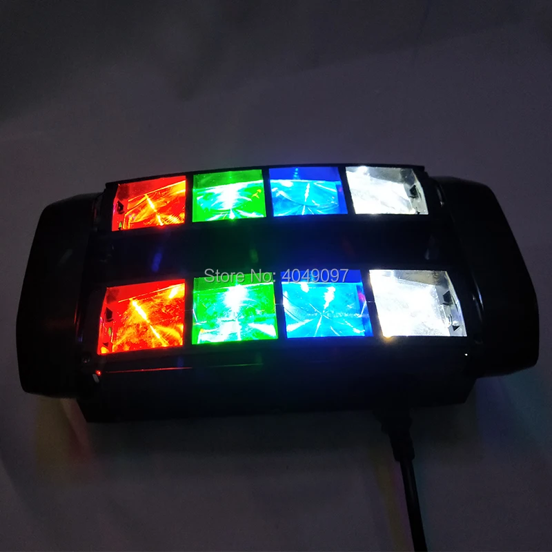 Светодиодный мини светильник Spider 8X10W светодиодный DMX512 с движущейся головкой