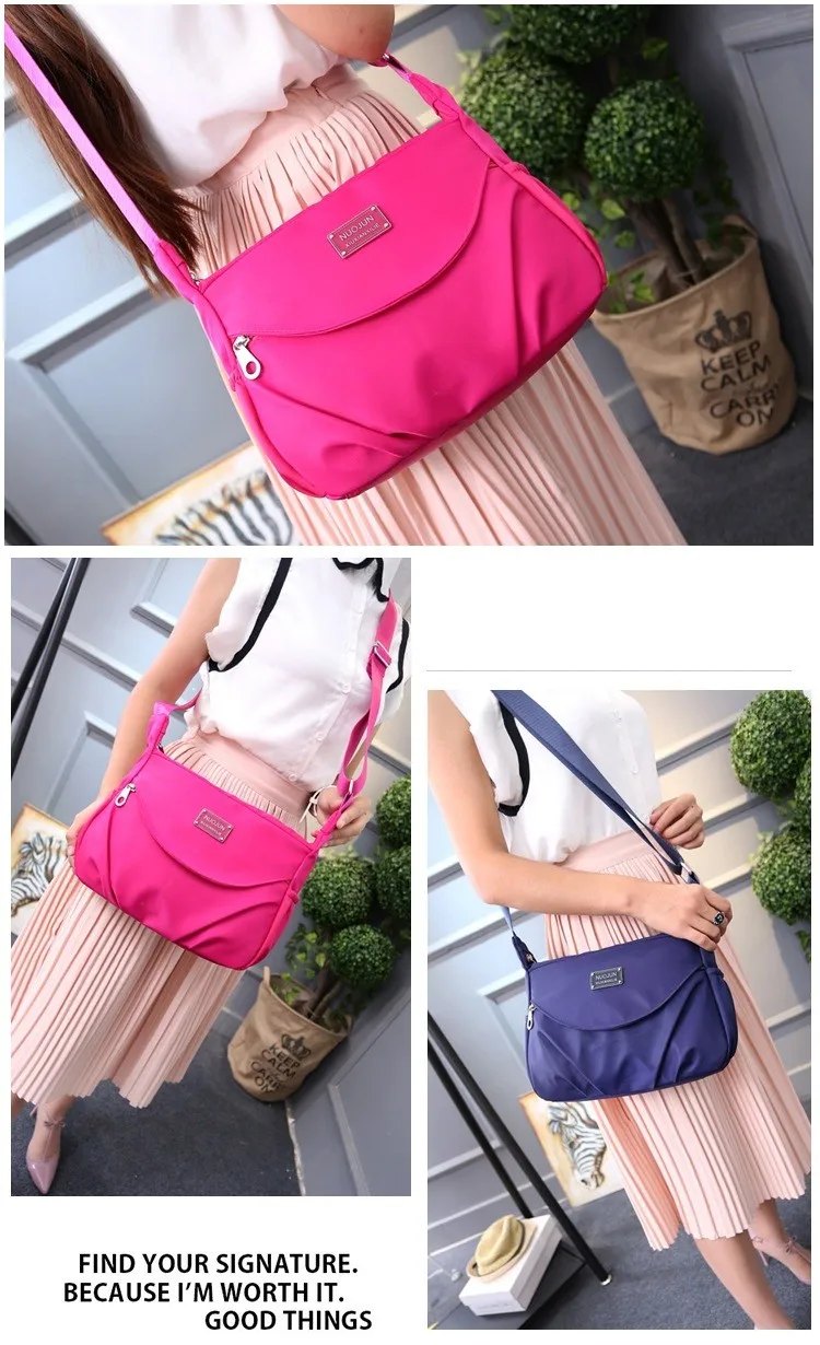 Casual Women Messenger Bags Large Capacity Crossbody Bag High Quality Nylon Soft Shoulder Bag Waterproof Ladies Bag GJ03-C
Casual Women Messenger Bags Large Capacity Crossbody Bag High Quality Nylon Soft Shoulder Bag Waterproof Ladies Bag GJ03-C