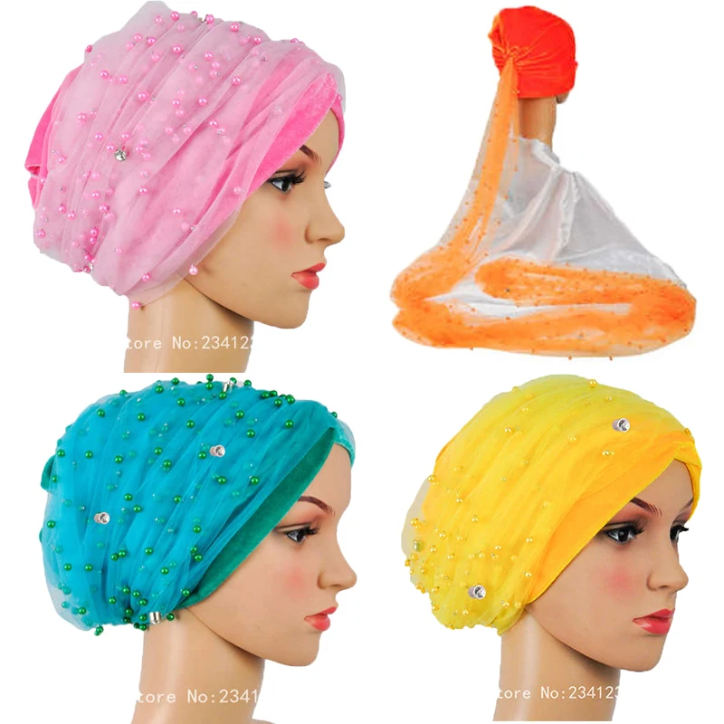 HQT15 Beads African turban Solid turban with beads net headtie african scraf gele headwrap Best quality african headtie for sale
HQT15 Beads African turban Solid turban with beads net headtie african scraf gele headwrap Best quality african headtie for sale