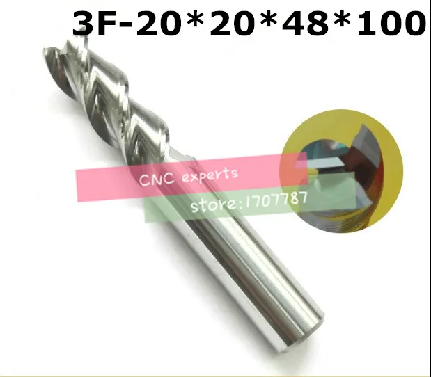3F-20*20*48*100,HRC50,Carbide Square Flatted End Mill3flute milling cutter for aluminum endmill Carbide CNC End mill Router bits
3F-20*20*48*100,HRC50,Carbide Square Flatted End Mill3flute milling cutter for aluminum endmill Carbide CNC End mill Router bits