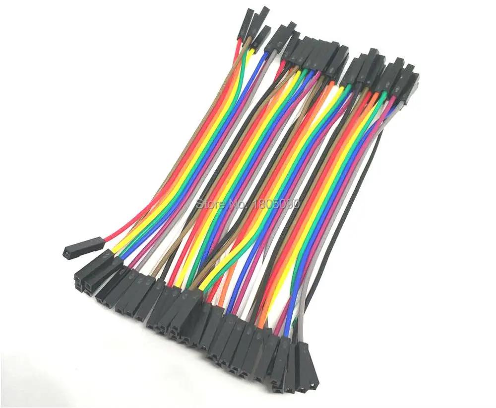 

40pcs/lot 10cm 40P 2.54mm dupont cable jumper wire dupont line female to female dupont line free shipping