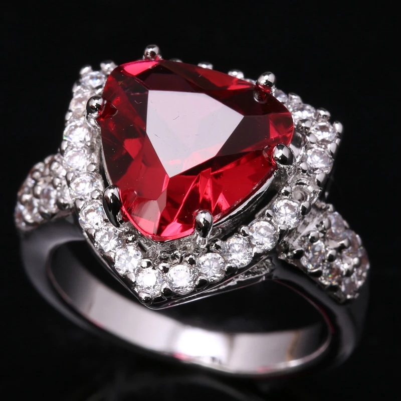 Beauty Triangle Rosarot Puchsia Red Gems Garnet Silver Plated Argent Trendy Jewelry Ring US# Size 6 / 7 / 8 / 9 S1430
Beauty Triangle Rosarot Puchsia Red Gems Garnet Silver Plated Argent Trendy Jewelry Ring US# Size 6 / 7 / 8 / 9 S1430