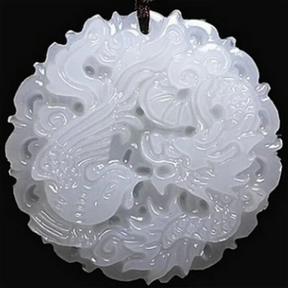 Exquisite Natural Afghanistan White Chalcedony Kunlun Jadeite Hand Carve Dragon Phoenix Pendant Send Adjustable Rope Necklace
Exquisite Natural Afghanistan White Chalcedony Kunlun Jadeite Hand Carve Dragon Phoenix Pendant Send Adjustable Rope Necklace