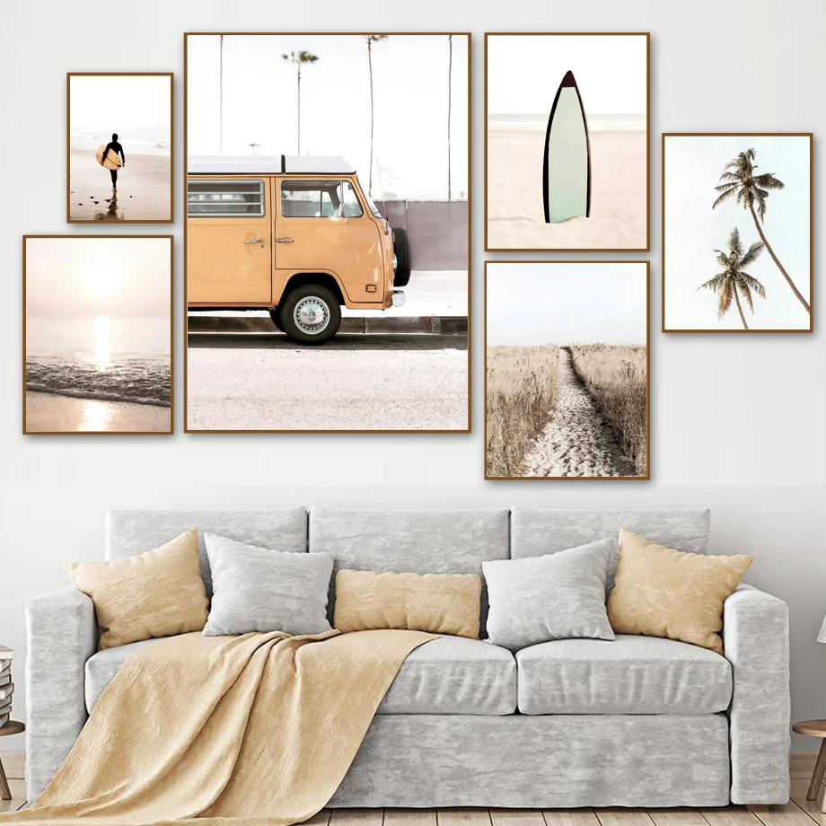 Surfing Landscape Posters Nordic Decoration Home Canvas Art Bus and Green Plant Painting HD Prints Wall Pictures for Living Room
Surfing Landscape Posters Nordic Decoration Home Canvas Art Bus and Green Plant Painting HD Prints Wall Pictures for Living Room
