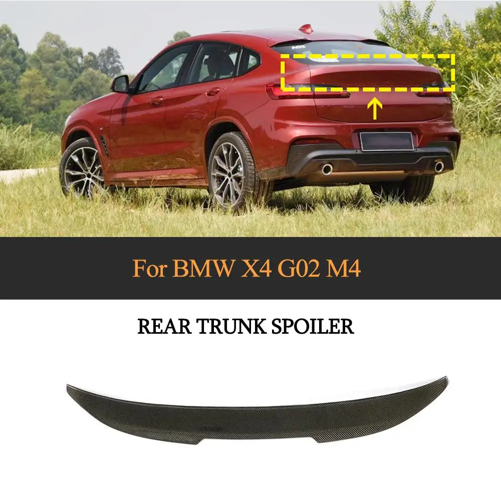 Car Rear Wing Spoiler for BMW X4 G02 2018 - 2020 Carbon Fiber Car Rear Trunk Boot Lip Wing Spoiler Sticker
Car Rear Wing Spoiler for BMW X4 G02 2018 - 2020 Carbon Fiber Car Rear Trunk Boot Lip Wing Spoiler Sticker