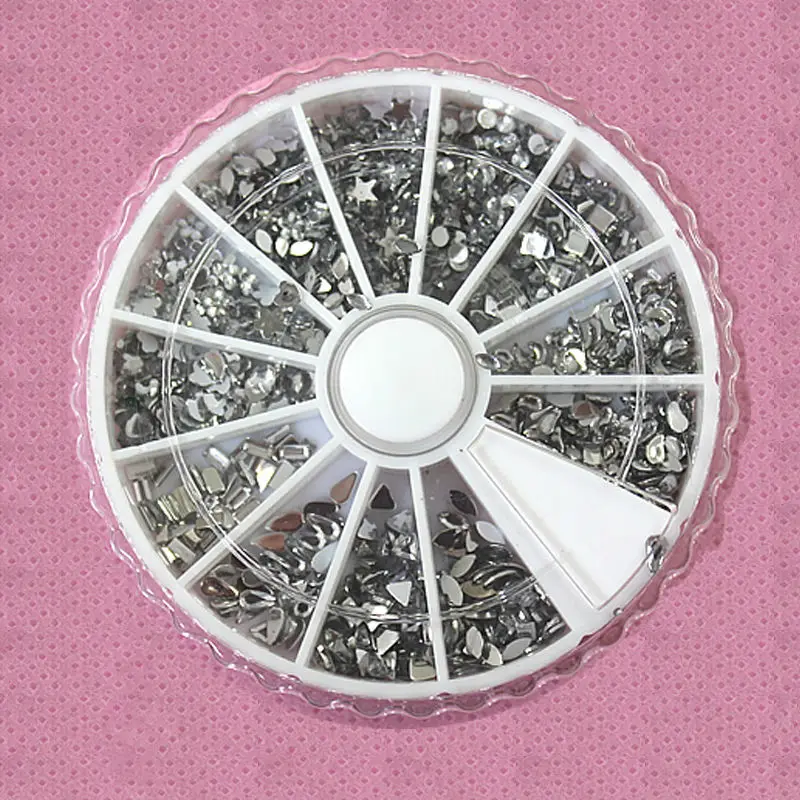 10 wheels/lot All Clear Mix Shape Silver Rhinestones nail acrylicstone 3D Nail Art wheel D0003X
10 wheels/lot All Clear Mix Shape Silver Rhinestones nail acrylicstone 3D Nail Art wheel D0003X