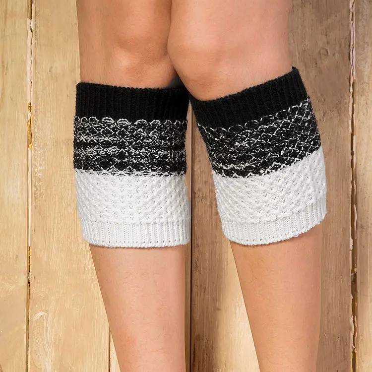 La MaxPa/осенне зимние шерстяные теплые вязаные носки с длинными рукавами гетры