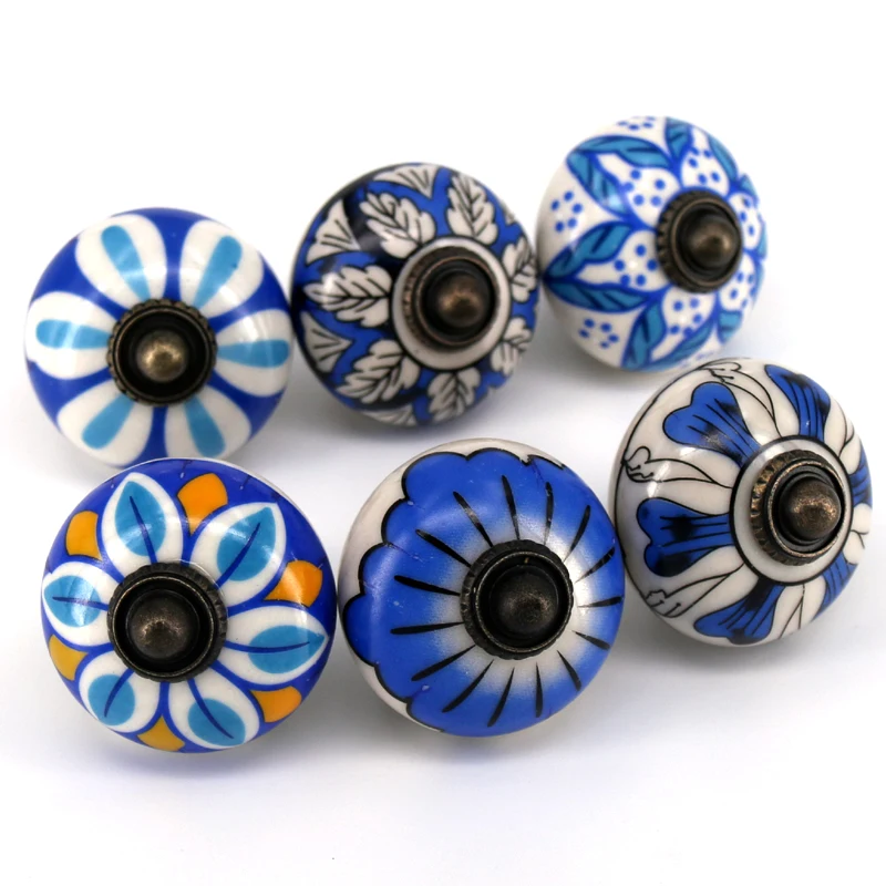 1x European Style Blue Flower Printed Furniture Handles Kitchen Cabinet Knobs and Handles Wardrobe Cupboard Drawer Pull Handles
1x European Style Blue Flower Printed Furniture Handles Kitchen Cabinet Knobs and Handles Wardrobe Cupboard Drawer Pull Handles