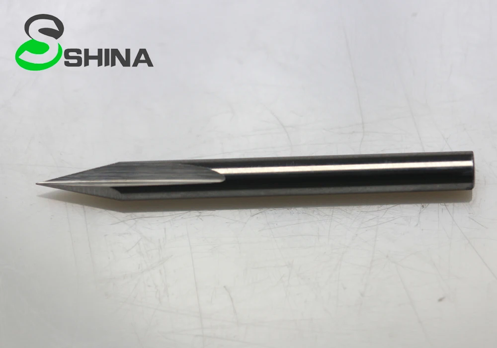 5 шт. 3 175 мм 1/8 "хвостовик двойная флейта прямой слот наклейка ЧПУ гравировальный