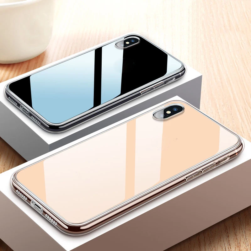 Suntaiho Luxury Glass Case For iPhone XS MAX XR Cases Ultra Thin Transparent Back Glass Cover For iPhone X XS 7 8 Plus Soft Edge
Suntaiho Luxury Glass Case For iPhone XS MAX XR Cases Ultra Thin Transparent Back Glass Cover For iPhone X XS 7 8 Plus Soft Edge