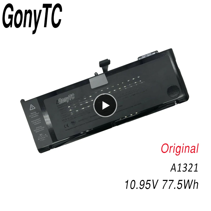 Оригинальный аккумулятор GONYTC 10,95 Вт/ч в A1321 A1286 для Apple MacBook Pro 15 дюймов MB985CH/A MB985J/A MB985LL/A MB986CH/A
Оригинальный аккумулятор GONYTC 10,95 Вт/ч в A1321 A1286 для Apple MacBook Pro 15 дюймов MB985CH/A MB985J/A MB985LL/A MB986CH/A