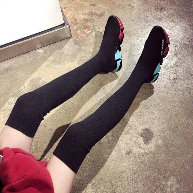 sock boots woman hided wedge platform female casual shoes 2018 autumn new wedge lady knitting over the knee boots
sock boots woman hided wedge platform female casual shoes 2018 autumn new wedge lady knitting over the knee boots