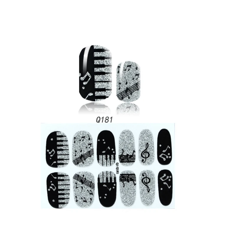 BlingNail 3pcs 9.4x6cm; Package size: 15x7.5cm Full Cover Nail Art Stickers Musical Note, Glitter Powder Stickers
BlingNail 3pcs 9.4x6cm; Package size: 15x7.5cm Full Cover Nail Art Stickers Musical Note, Glitter Powder Stickers