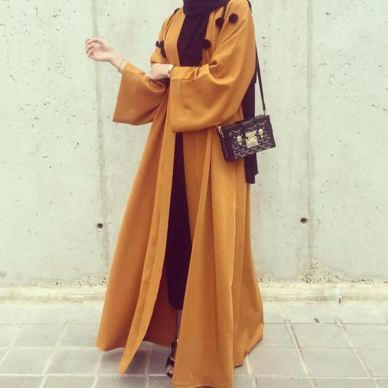 Middle Eastern fashion kaftan muslim dress cute sweet style hair ball decoration abaya muslim
Middle Eastern fashion kaftan muslim dress cute sweet style hair ball decoration abaya muslim