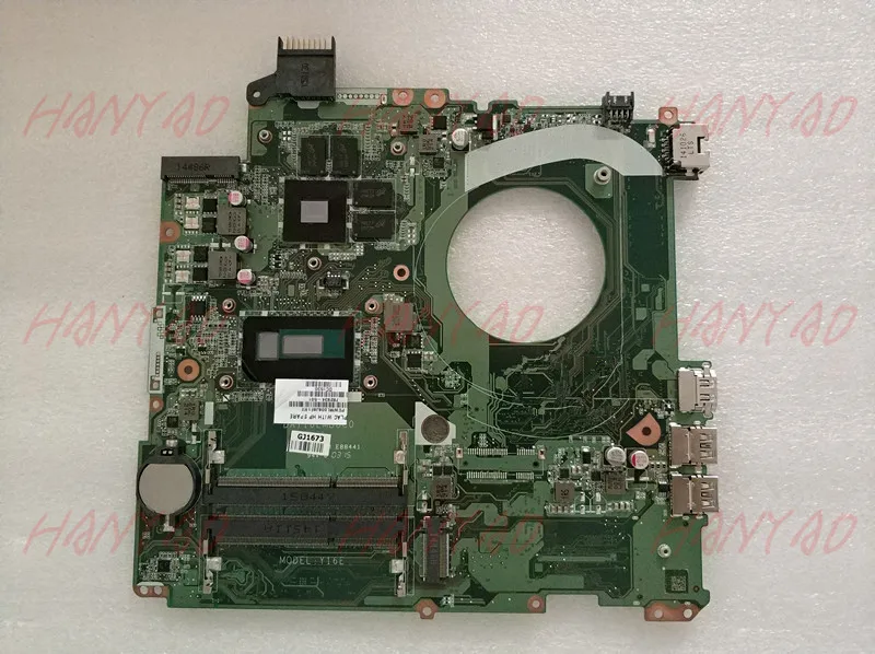 Материнская плата 782933-501 для ноутбука HP 15-P DAY16EMB8C0 с процессором SR23W I7 840 МБ 2 Гб