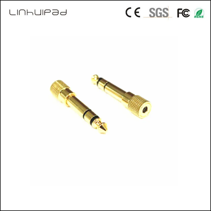 Linhuipad J-1 6.35mm (1/4 inch) Male to 3.5mm (1/8 inch) Female Stereo Jack Adapter,Gold Plated
Linhuipad J-1 6.35mm (1/4 inch) Male to 3.5mm (1/8 inch) Female Stereo Jack Adapter,Gold Plated