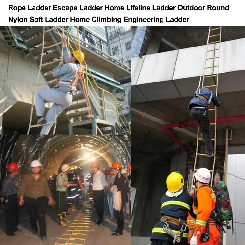 Rope Ladder Escape Ladder Home Lifeline Ladder Outdoor Safety First Aid Round Nylon Soft Ladder Home Climbing Engineering Ladder
Rope Ladder Escape Ladder Home Lifeline Ladder Outdoor Safety First Aid Round Nylon Soft Ladder Home Climbing Engineering Ladder