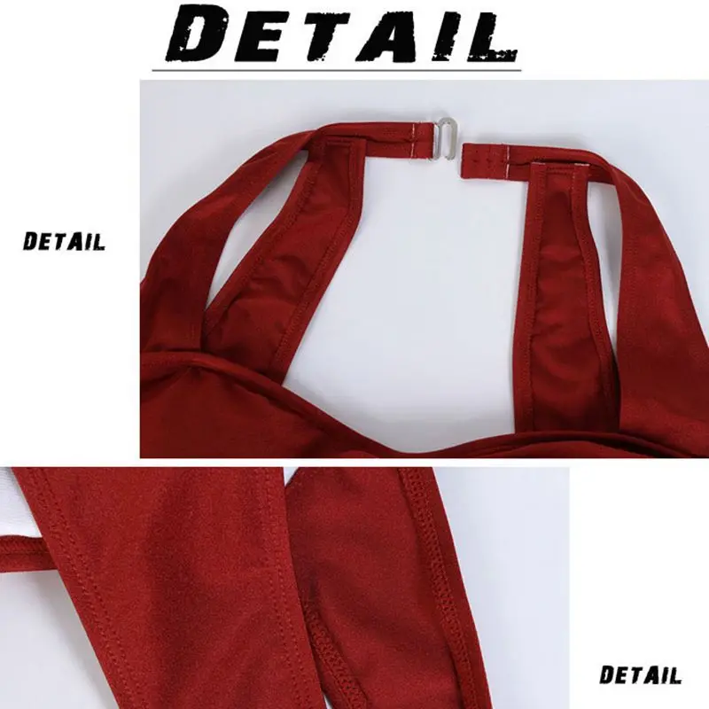 One Piece Swimsuit for women Halter Top Plus Size Swimwear 3XL 4XL 5XL Push Up Bathing Suit Black Red Sexy Maillot de bain femme
One Piece Swimsuit for women Halter Top Plus Size Swimwear 3XL 4XL 5XL Push Up Bathing Suit Black Red Sexy Maillot de bain femme