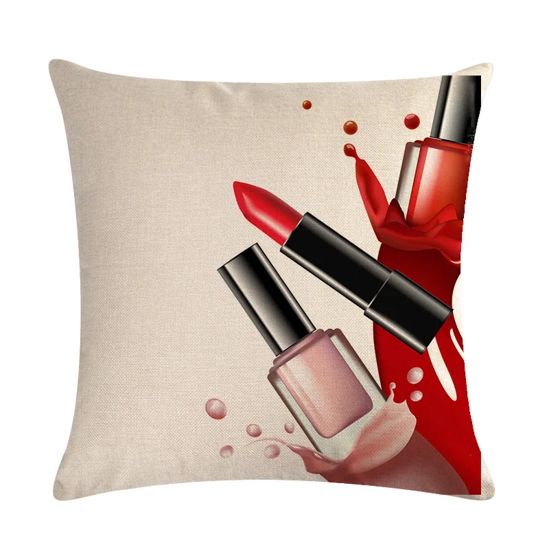 45cm*45cm Hand Painted Flowers Lipstick Bottles Cushion Cover and Sofa Pillow Case Home Decorative Pillow Cover
45cm*45cm Hand Painted Flowers Lipstick Bottles Cushion Cover and Sofa Pillow Case Home Decorative Pillow Cover