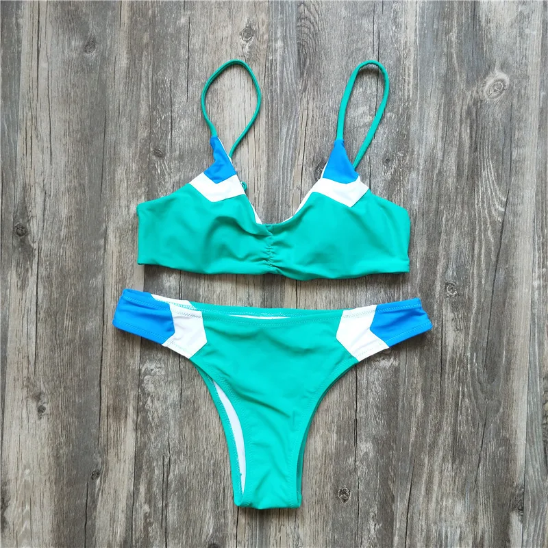2018 New Patchwork Bikini Set Swimsuit Bathing Suit Swimwear Beachwear Summer Style |