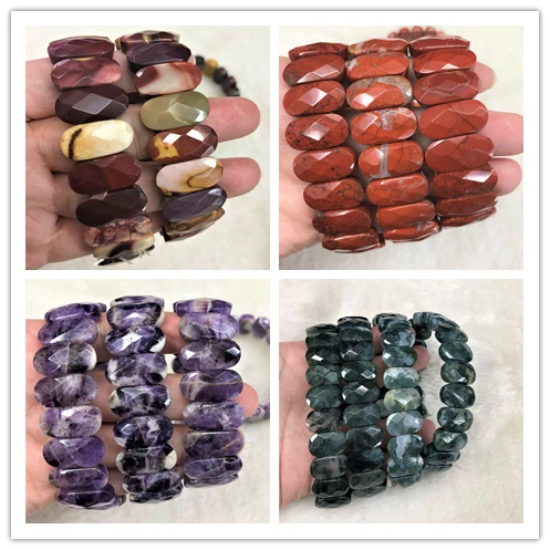2str/lot Natural Olivary Oval FacetedShape Moss Agates Mookaites Jaspers Amethysts Bracelet Loose beads Strand Wholesale For DIY
2str/lot Natural Olivary Oval FacetedShape Moss Agates Mookaites Jaspers Amethysts Bracelet Loose beads Strand Wholesale For DIY
