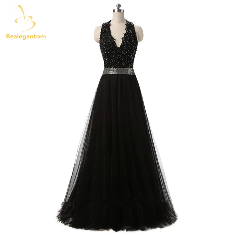 Bealegantom New Sexy Black Deep V-Neck Evening Dresses 2019 With AppliquesFormal Party Prom Gown Vestido Longo QA11
Bealegantom New Sexy Black Deep V-Neck Evening Dresses 2019 With AppliquesFormal Party Prom Gown Vestido Longo QA11