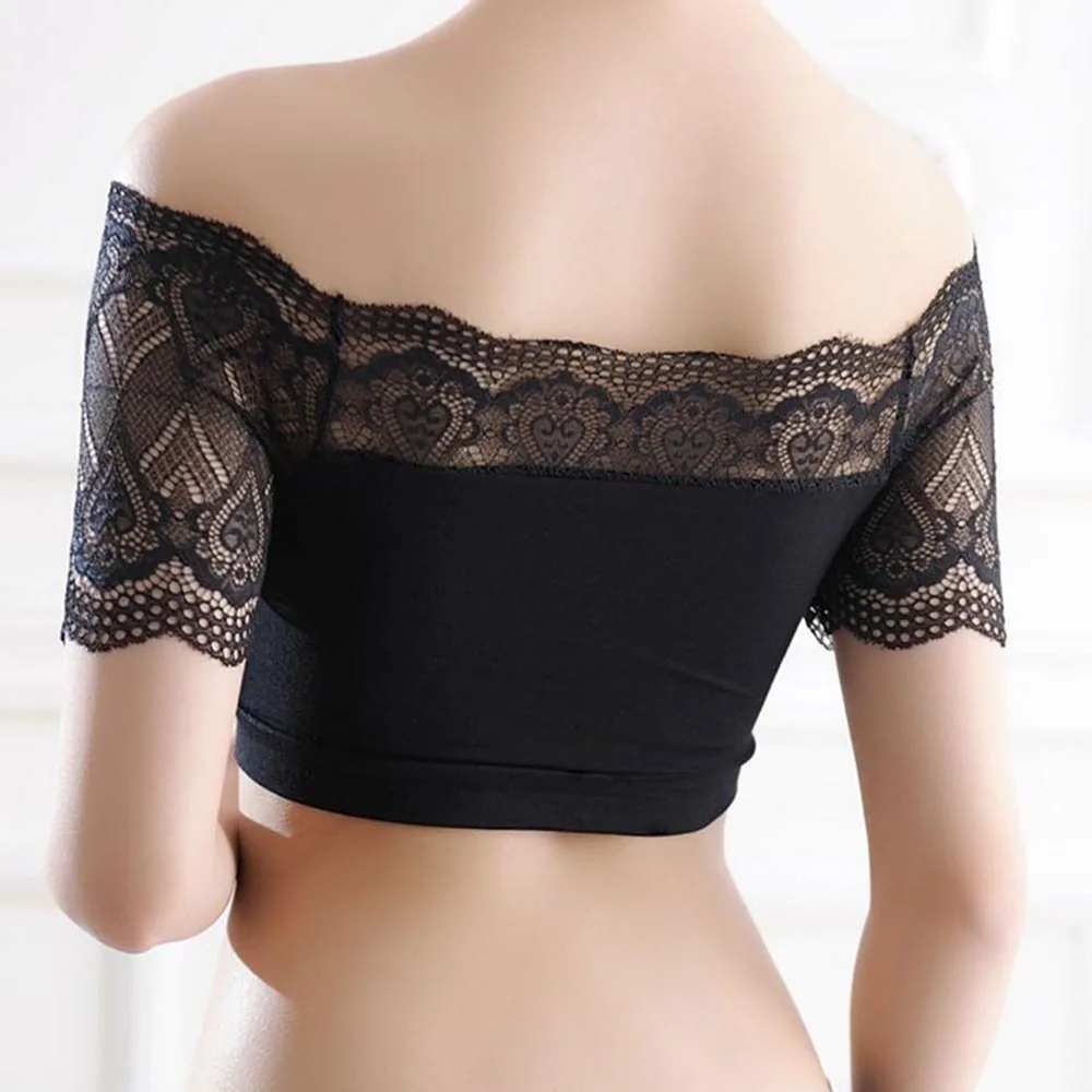 Nice Tank Tops Sexy Off Shoulder Ruched Knit Women Short Tees Casual Street Wear Summer Black White Basic Lace Camis Crop Top
Nice Tank Tops Sexy Off Shoulder Ruched Knit Women Short Tees Casual Street Wear Summer Black White Basic Lace Camis Crop Top