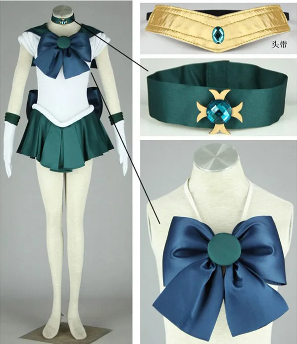 Костюм для косплея Сейлор Мун Нептун Kaiou Michiru костюм на Хэллоуин женщин новинка