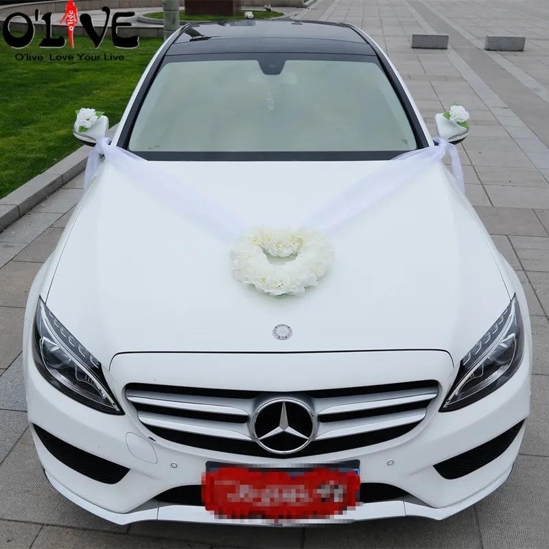 Heart Wedding Car Decoration Set Artificial Flowers Silk Pompoms Home Decorative Wreath Garland DIY Flower Wedding Accessories
Heart Wedding Car Decoration Set Artificial Flowers Silk Pompoms Home Decorative Wreath Garland DIY Flower Wedding Accessories