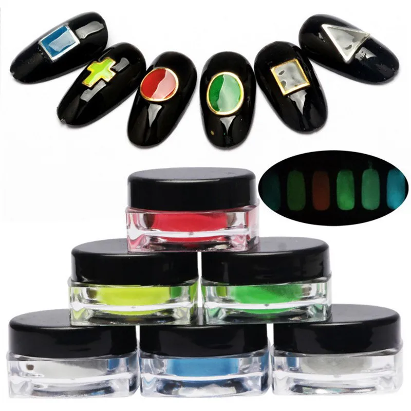 6 Box Neon Phosphor Powder Shine Nail Art Glitter Powder Dust Luminous Fluorescent Powder DIY Nail Glitter Decoration 6 Colors
6 Box Neon Phosphor Powder Shine Nail Art Glitter Powder Dust Luminous Fluorescent Powder DIY Nail Glitter Decoration 6 Colors