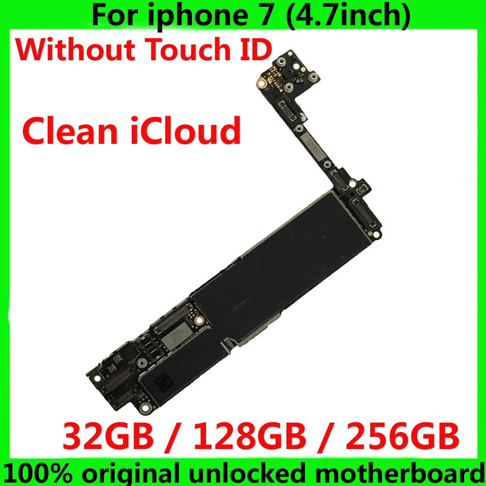 Full unlocked for iphone 7 4.7inch Motherboard without Touch ID,Original for iphone 7 Free iCloud Mainboard 32GB / 128GB / 256GB
Full unlocked for iphone 7 4.7inch Motherboard without Touch ID,Original for iphone 7 Free iCloud Mainboard 32GB / 128GB / 256GB