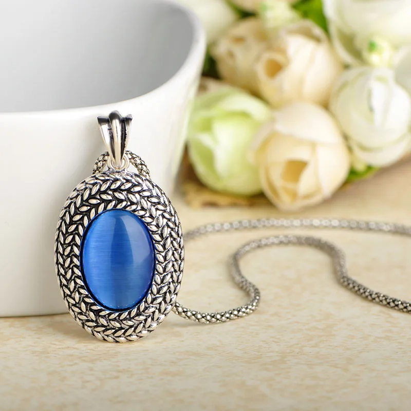 Blucome Vintage Style Antique Gold Color Round Alloy Pendant Necklace Simulated Cat's Eye Opal Women Girl Party Anniversary Gift
Blucome Vintage Style Antique Gold Color Round Alloy Pendant Necklace Simulated Cat's Eye Opal Women Girl Party Anniversary Gift