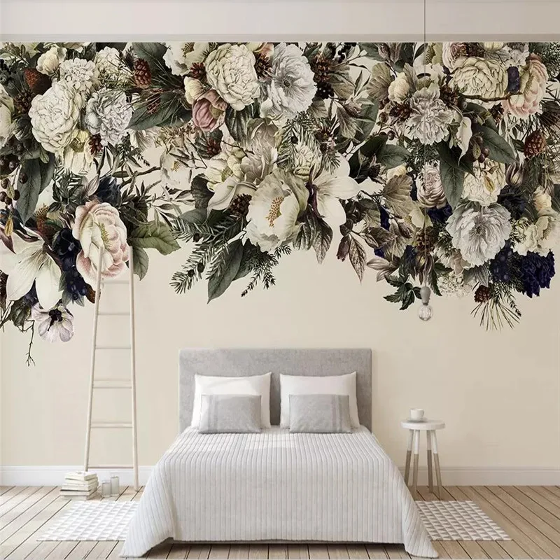Simple Nordic retro flowers American style floral wall professional production murals wholesale wallpaper poster photo wall
Simple Nordic retro flowers American style floral wall professional production murals wholesale wallpaper poster photo wall