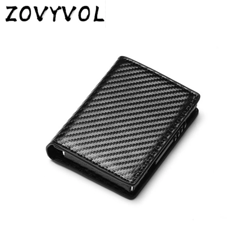 ZOVYVOL Automatic Crazy Horse PU Leather Credit Card Holder Men's Alloy Metal Business ID CardHolder Smart Card Case Wallet
ZOVYVOL Automatic Crazy Horse PU Leather Credit Card Holder Men's Alloy Metal Business ID CardHolder Smart Card Case Wallet