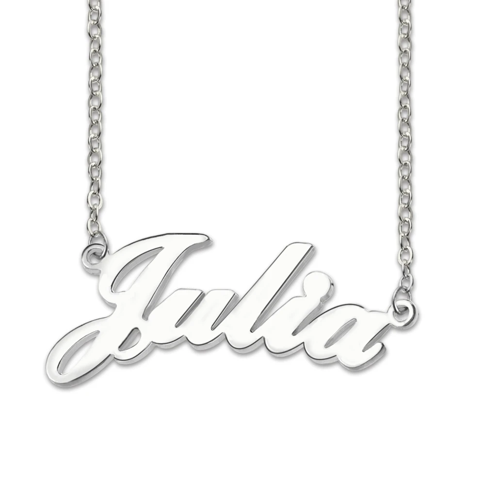 Sweey Wholesale Personalized Classic Name Necklace Julia Style for Gift/Christmas Gift Valentines Gift
Sweey Wholesale Personalized Classic Name Necklace Julia Style for Gift/Christmas Gift Valentines Gift