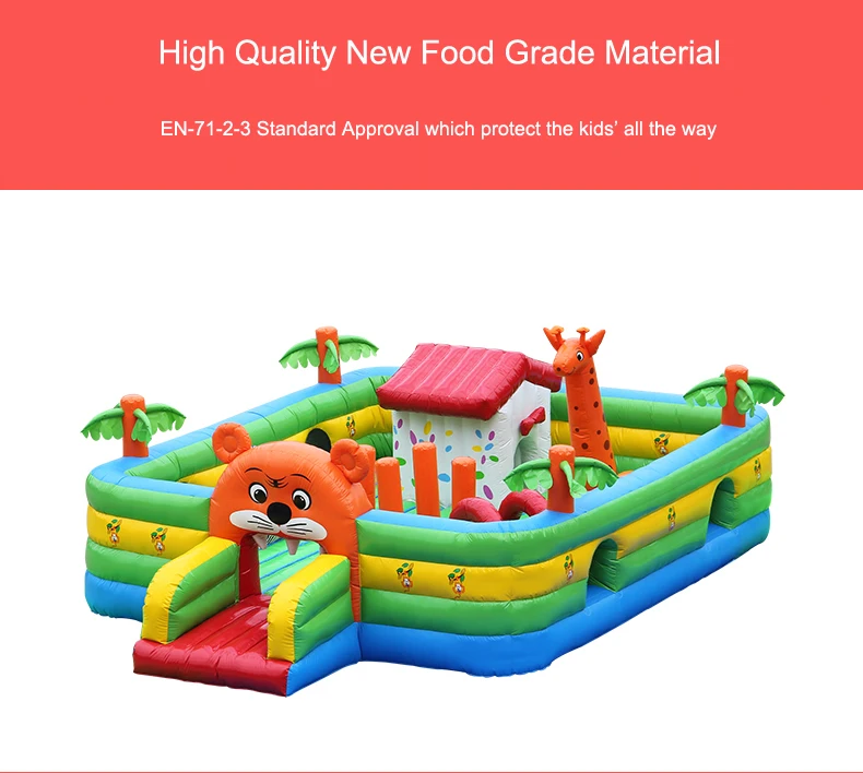 Business use Large size Inflatable trampoline with Slide Zoo Park playground air casltle Bounce House for Kids 850x600x300cm
Business use Large size Inflatable trampoline with Slide Zoo Park playground air casltle Bounce House for Kids 850x600x300cm
