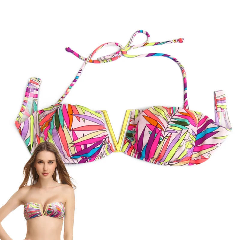 MIxer Bikini TOPS for Women Swimwear Beachwear Tube Tops Pink Print Bathing suits Designer swimming biquini UP Secret
MIxer Bikini TOPS for Women Swimwear Beachwear Tube Tops Pink Print Bathing suits Designer swimming biquini UP Secret