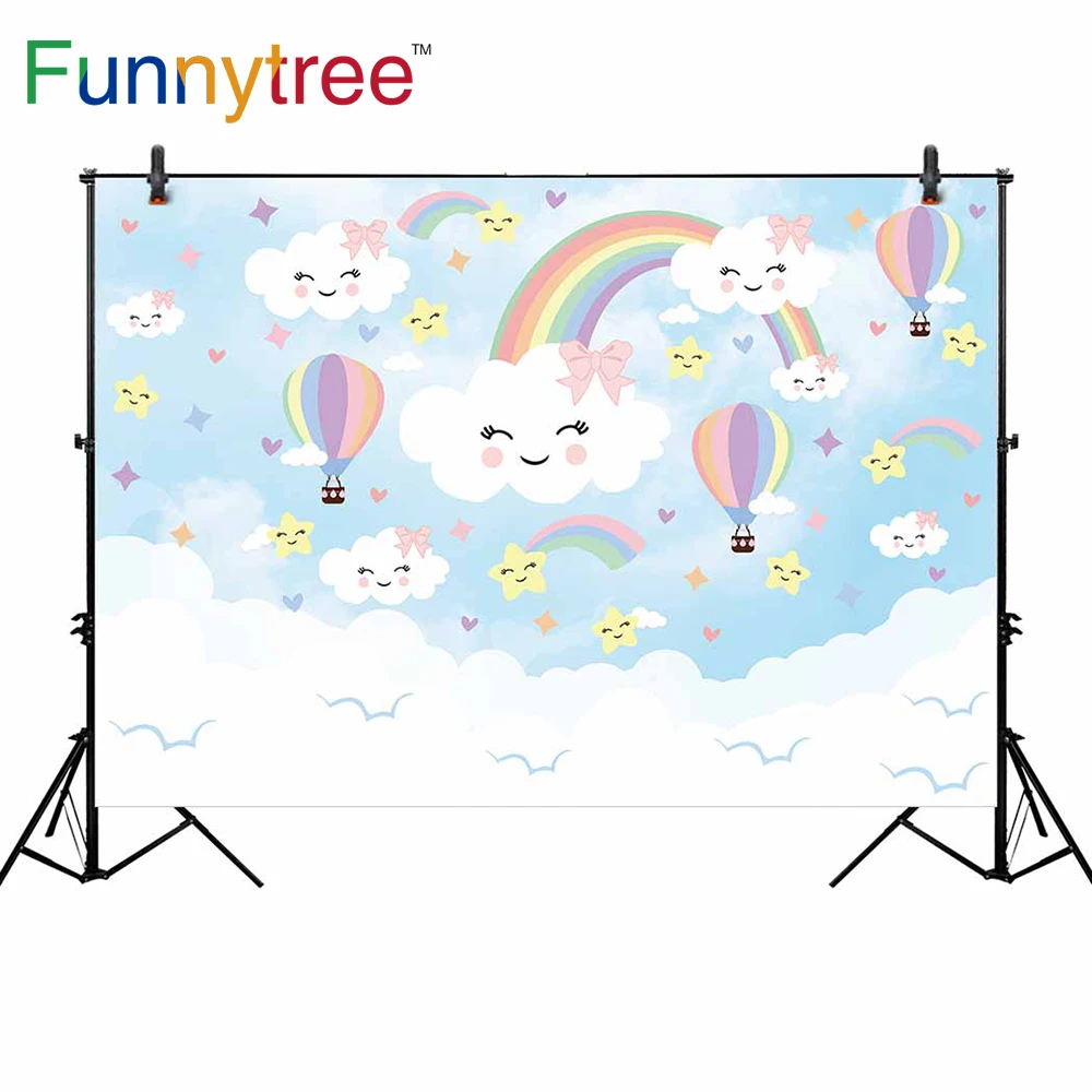 Funnytree photography children theme background funny clouds rainbow balloons in blue sky backdrops printing photo backgrounds
Funnytree photography children theme background funny clouds rainbow balloons in blue sky backdrops printing photo backgrounds