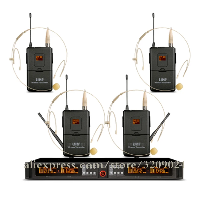 Pro 4 Channels Wireless Mic Microphone Professional Outdoor Stage Performance KTV Karaoke Handheld Lavalier Headset Microphone
Pro 4 Channels Wireless Mic Microphone Professional Outdoor Stage Performance KTV Karaoke Handheld Lavalier Headset Microphone