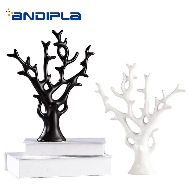 Nordic Style Ceramic Decoration Black White Auspicious Tree Jewelry Holder / House Wine Cabinet Ornament Handmade Crafts Art
Nordic Style Ceramic Decoration Black White Auspicious Tree Jewelry Holder / House Wine Cabinet Ornament Handmade Crafts Art